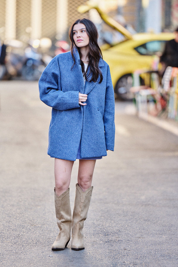Manteau Gustave blue jeans