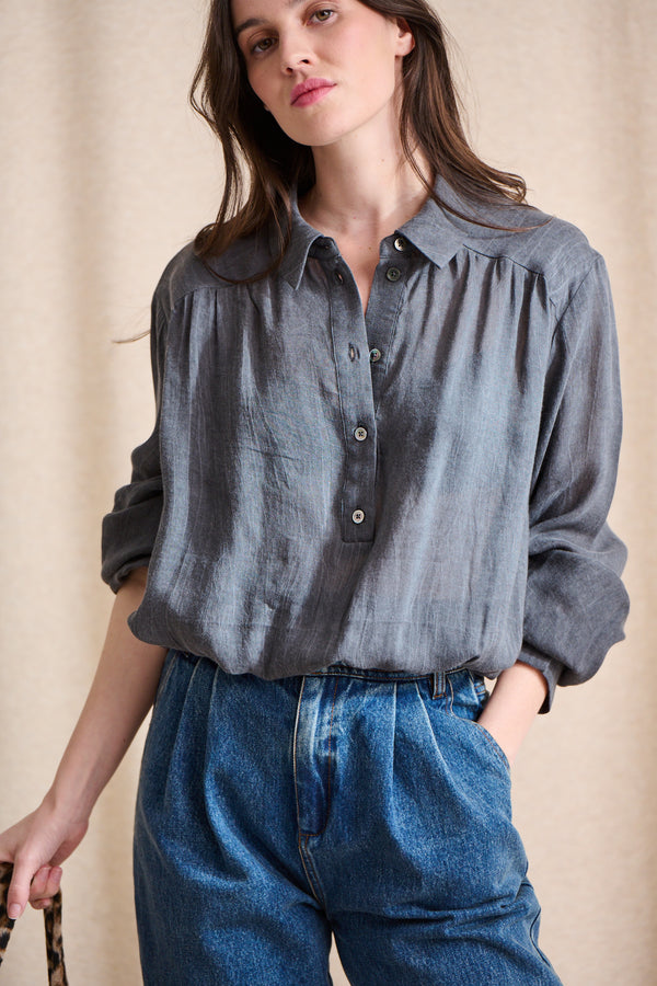 Chemise Cassy gris anthracite