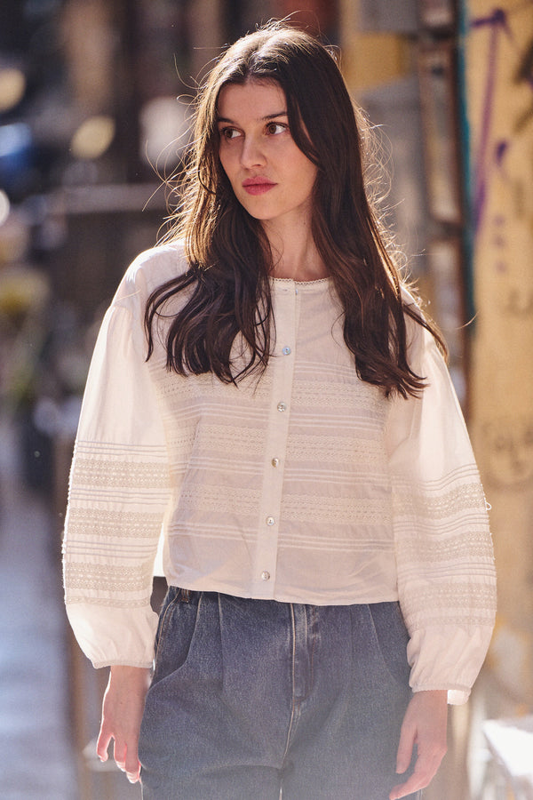 Blouse Bonny blanche