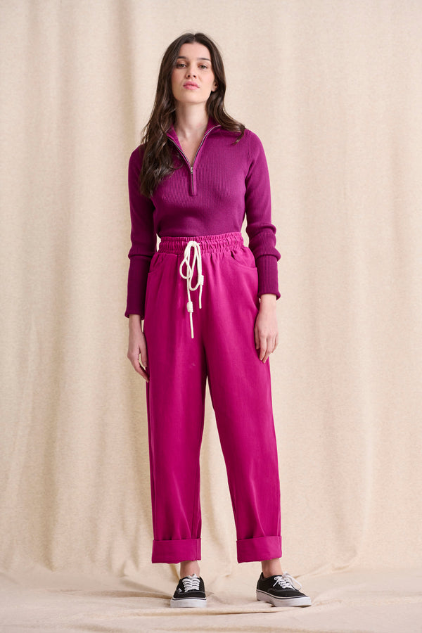 Pantalon Primo rose fuchsia
