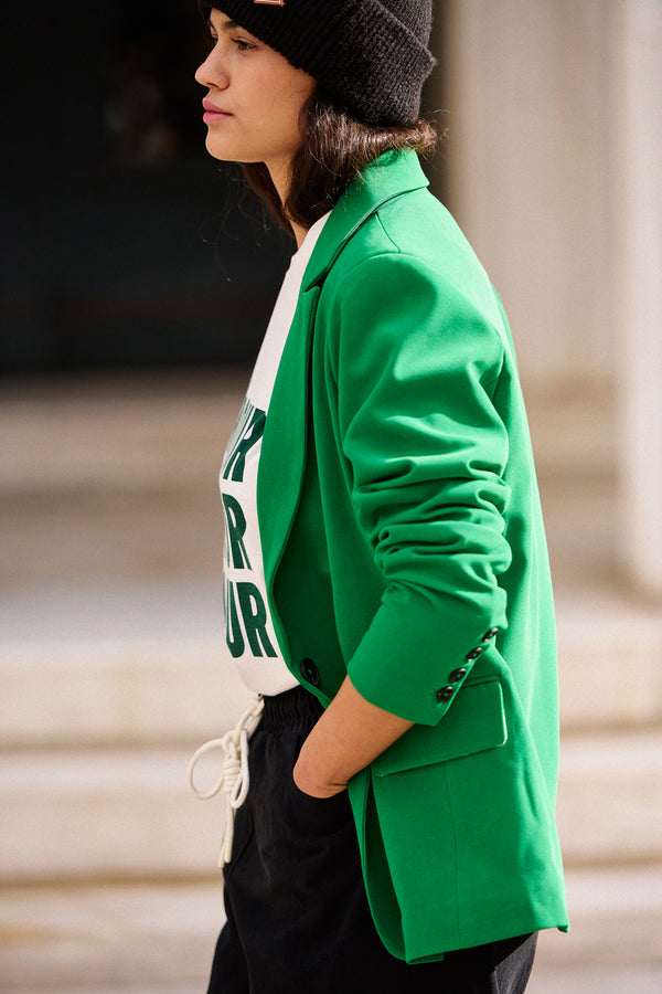 Veste blazer Vlady verte