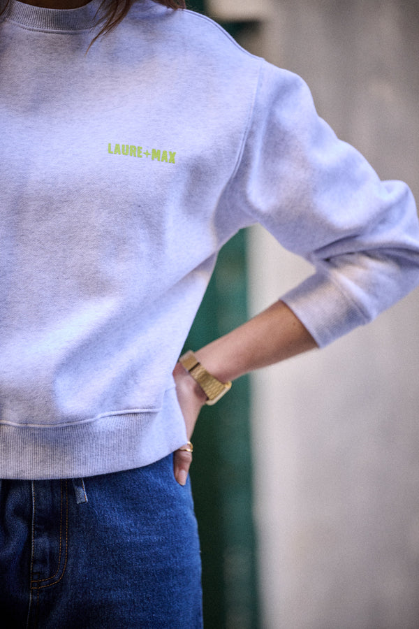 Sweat Nir gris