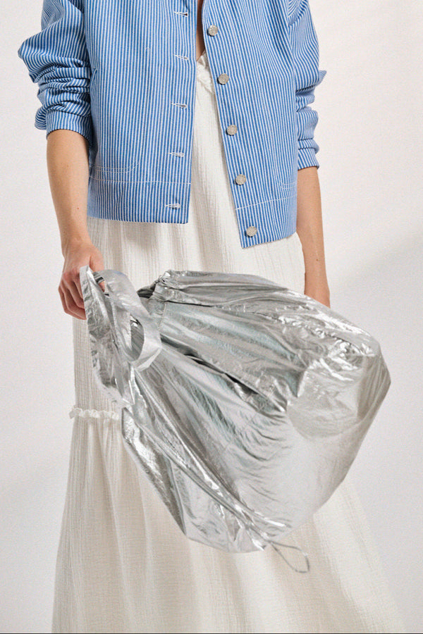 Sac Ava lamé argenté