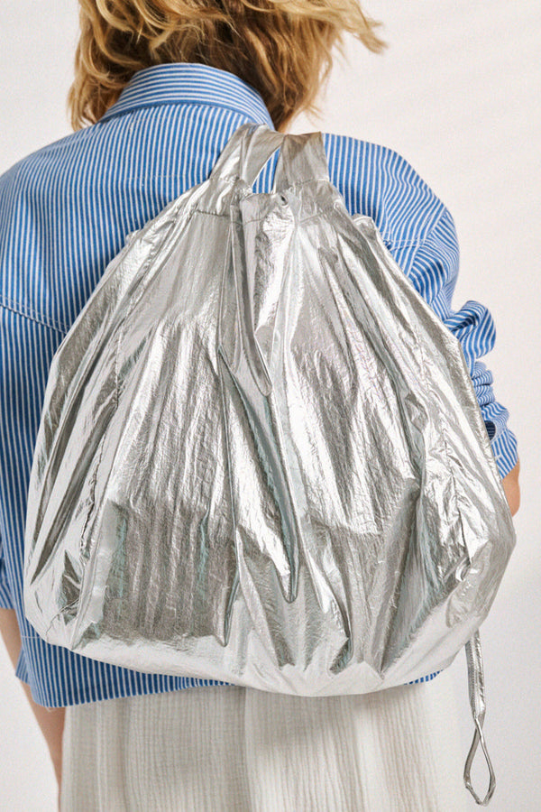 Sac Ava lamé argenté
