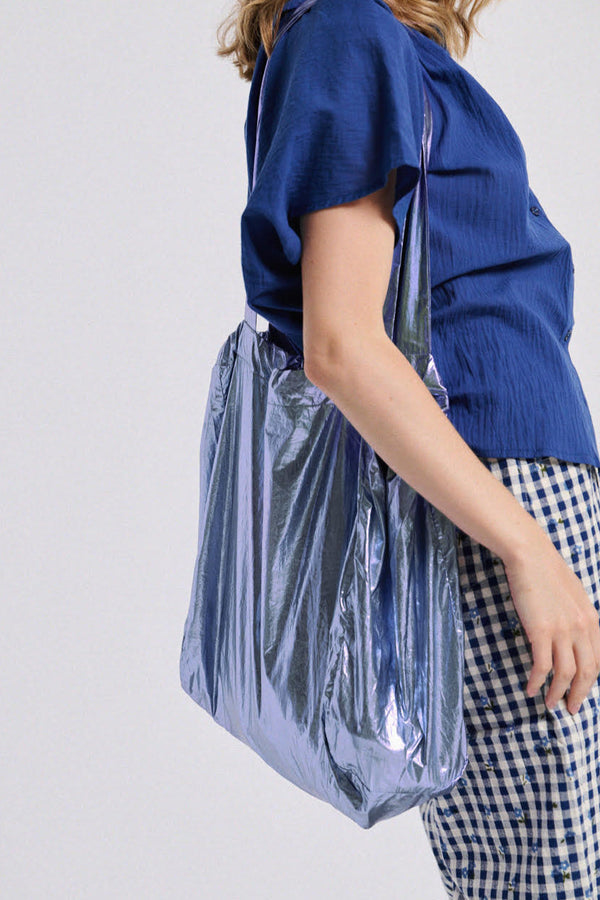 Sac Ava lamé bleu