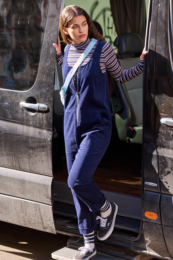 T-shirt Terri camel rayures multicolores