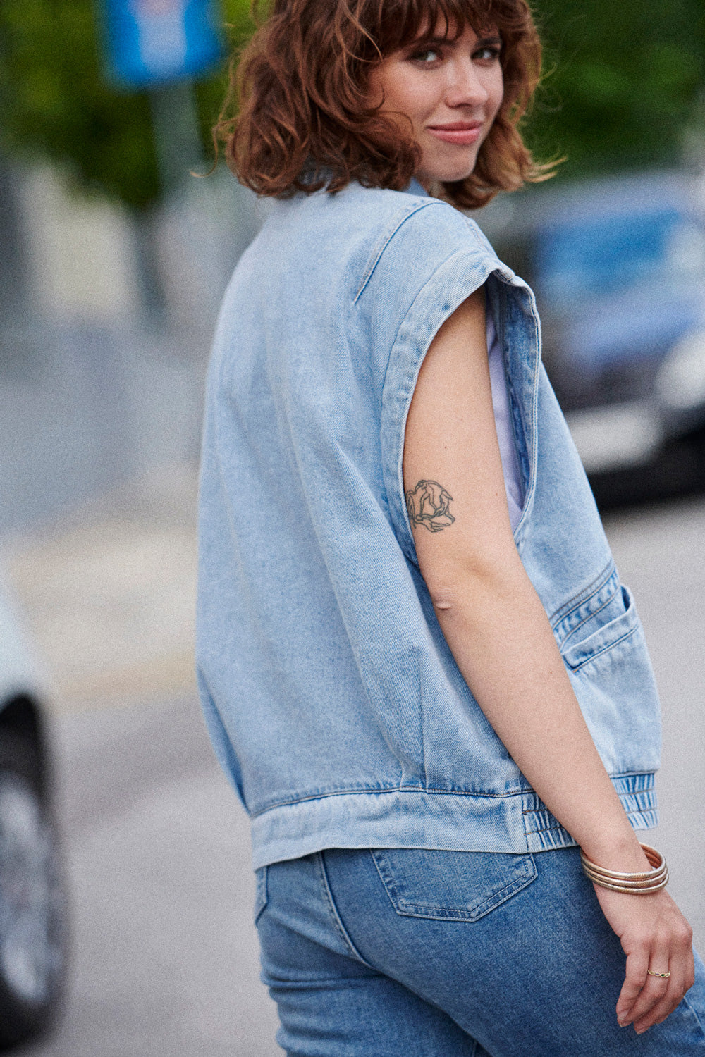 Veste en jean Vera