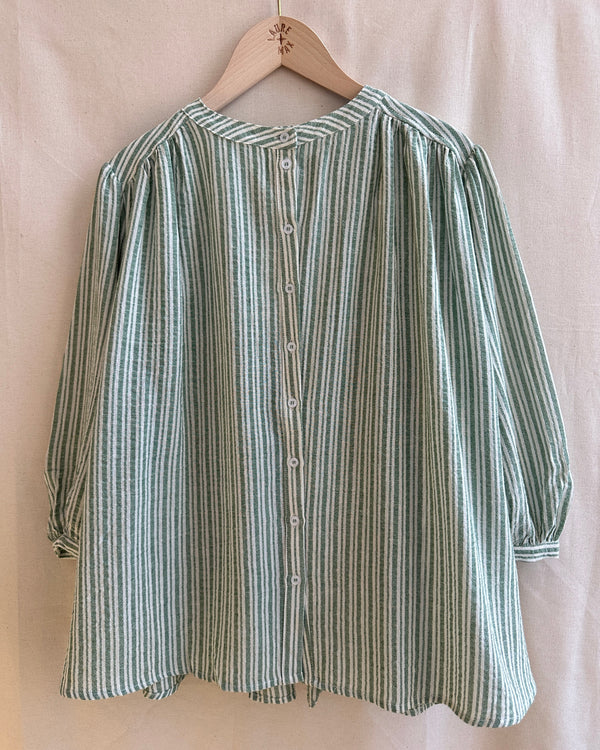 Chemise Cyclamen Rayures Vertes