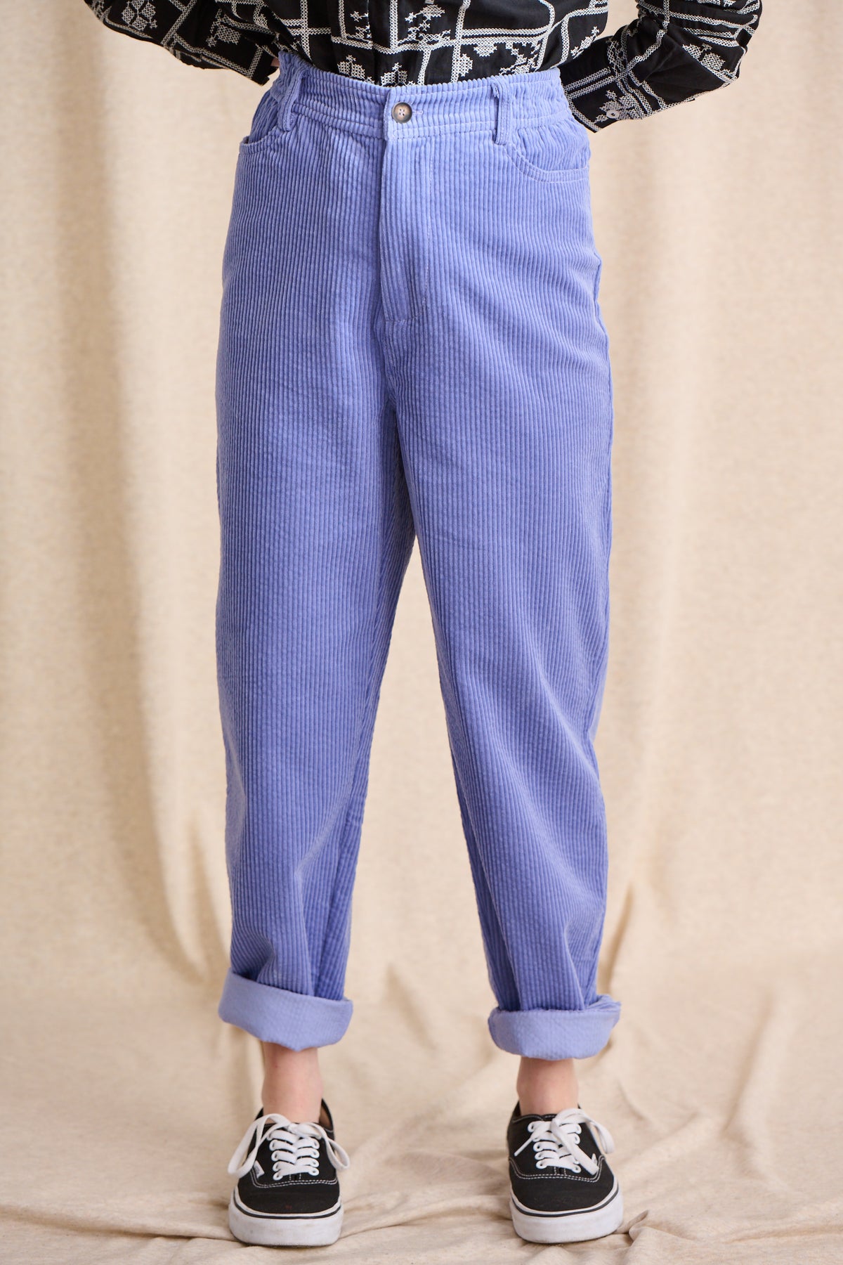 Pantalon Pino en velours lilas