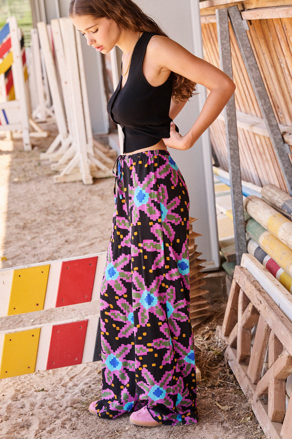 Pantalon Phil • Fleurs Multi