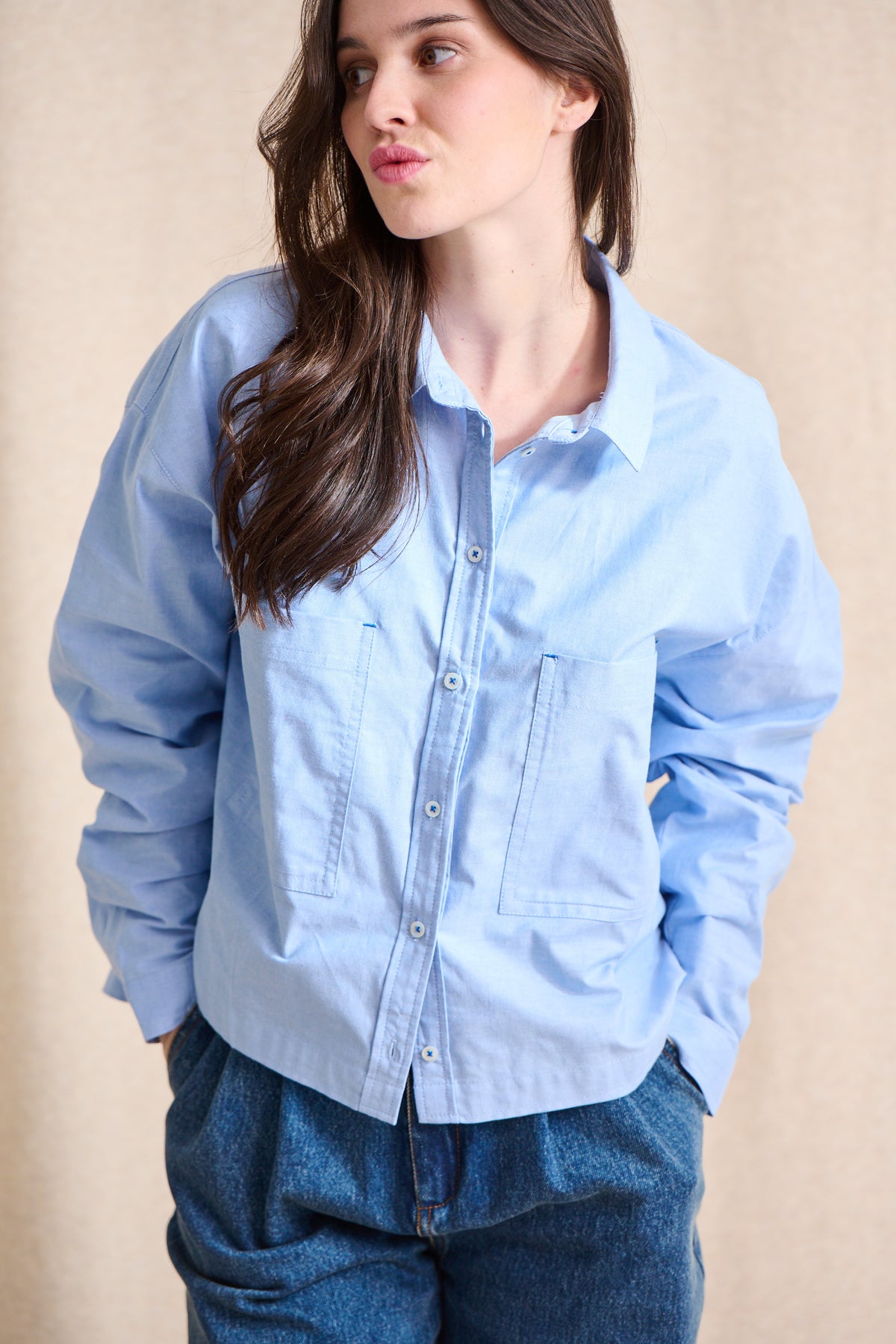Chemise Chanez bleue