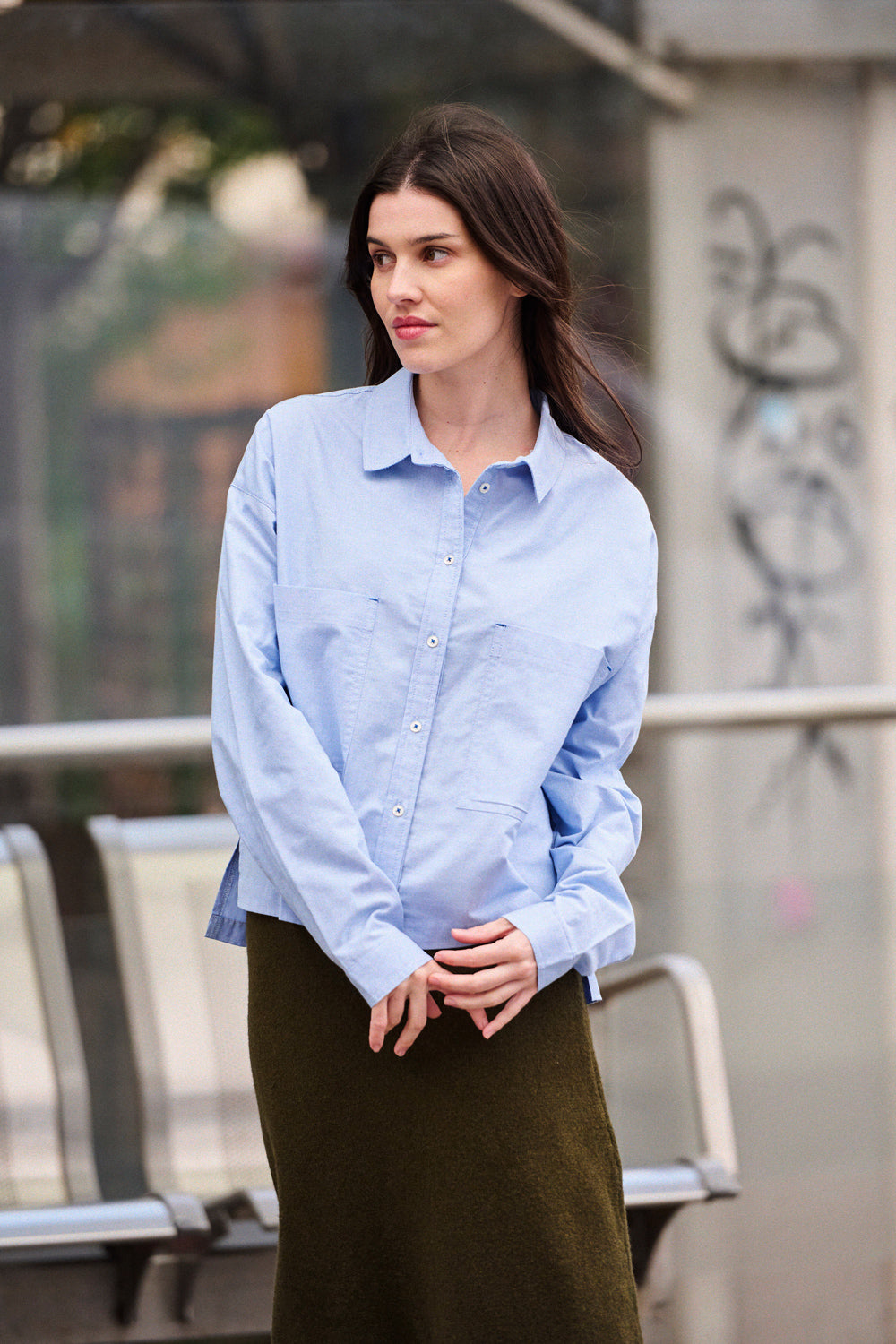Chemise Chanez bleue
