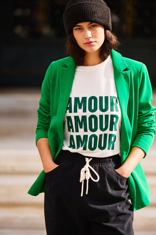 Veste blazer Vlady verte