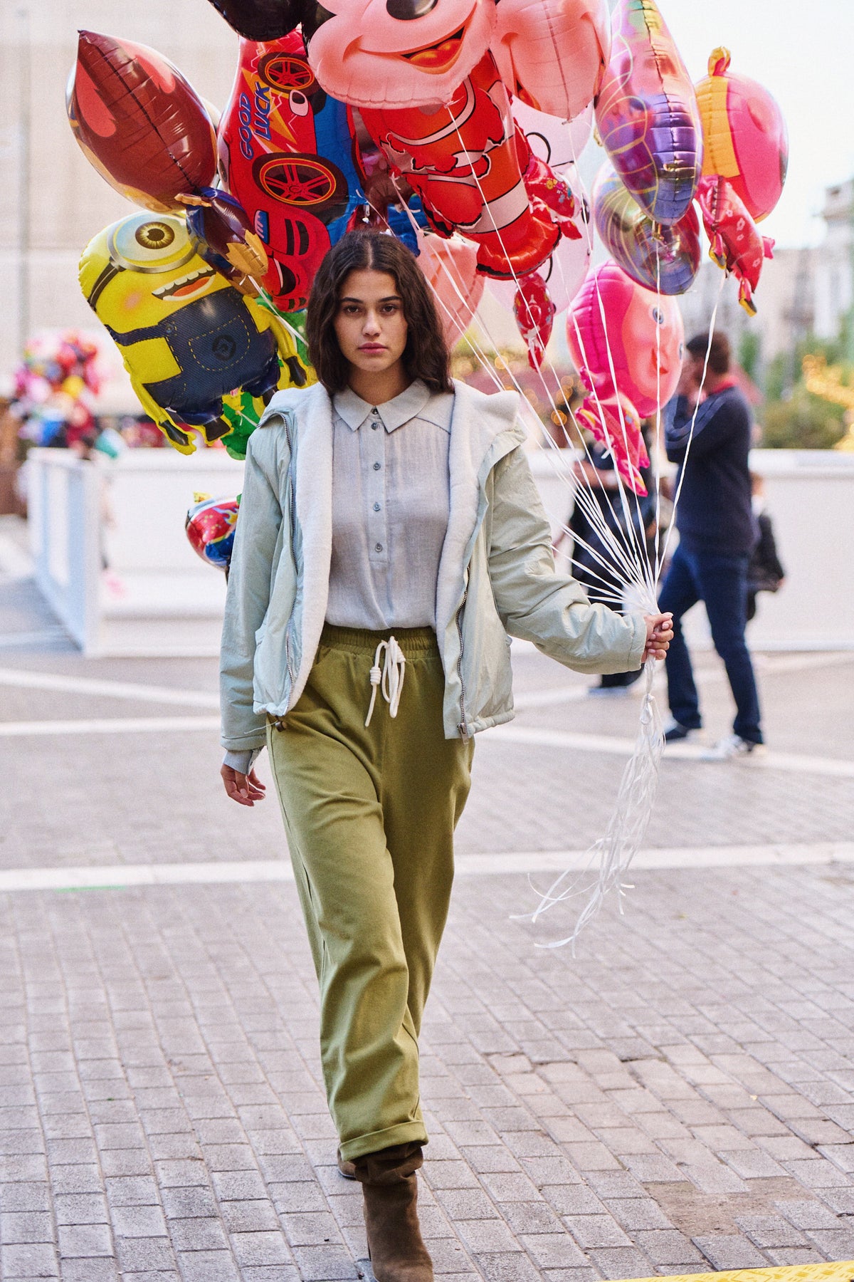 Pantalon Primo vert olive