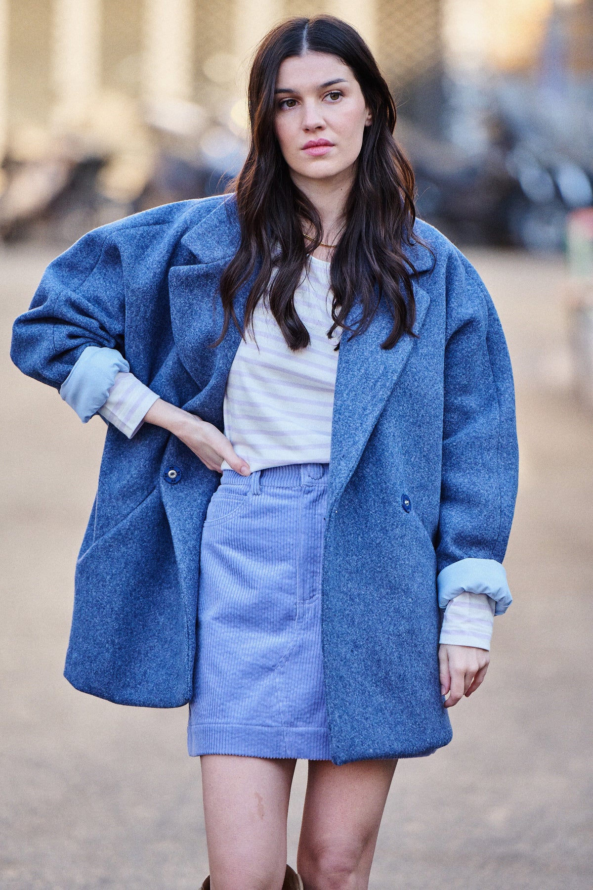 Manteau Gustave blue jeans