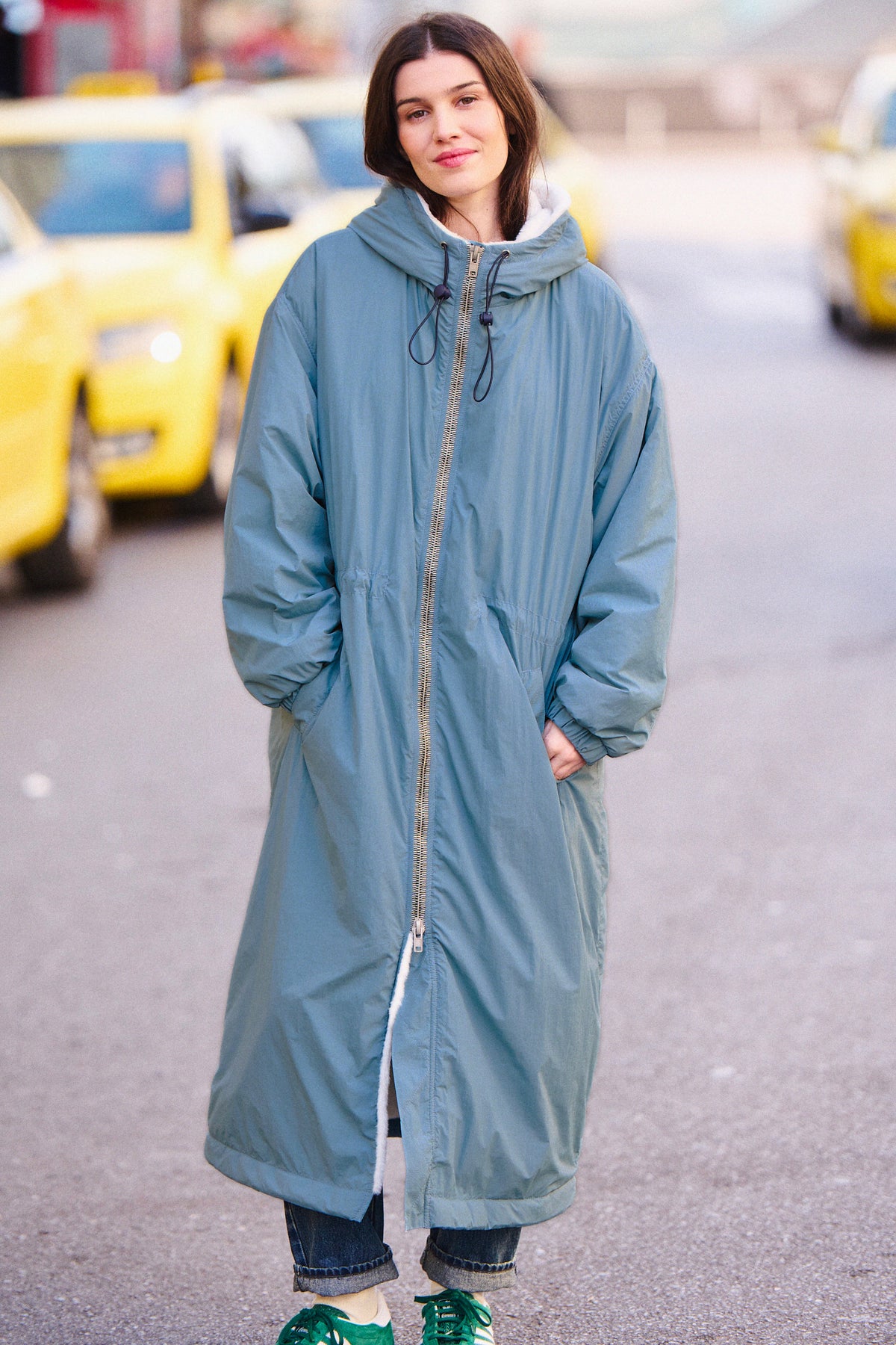 Parka Gilen bleu acier