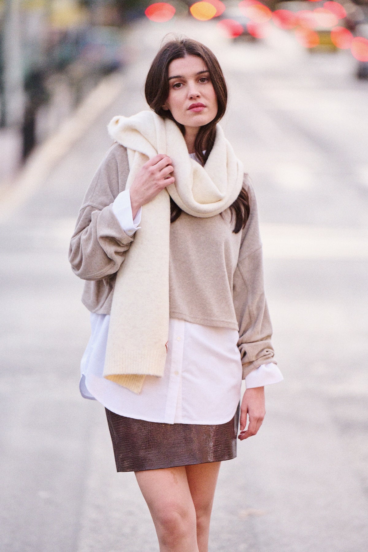 Echarpe Alysse blanche