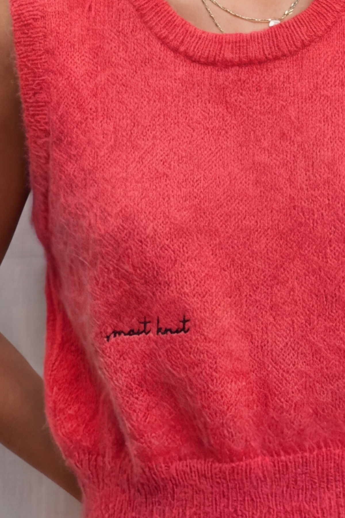 Débardeur Mobuka en maille rose