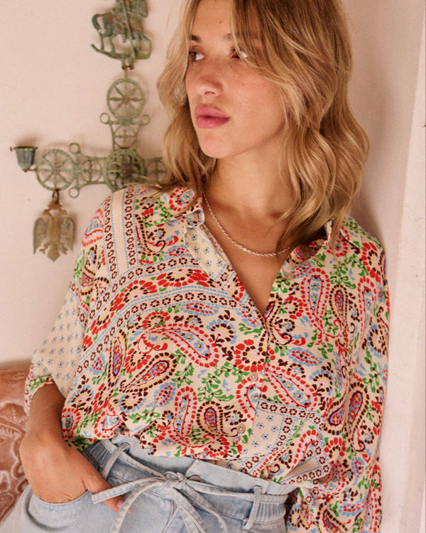 Chemise Caraibes imprimé cachemire