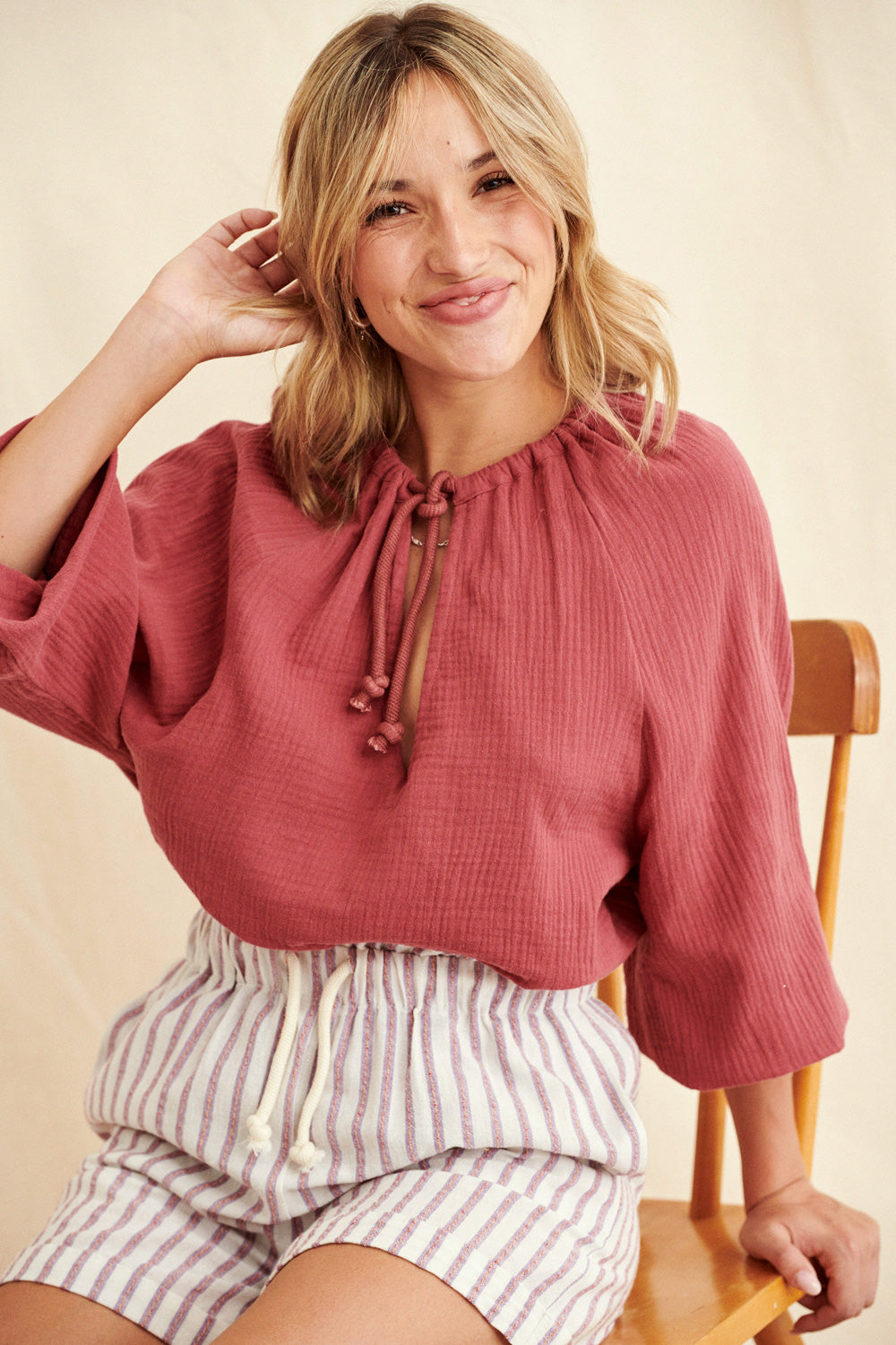 Blouse Baron rose
