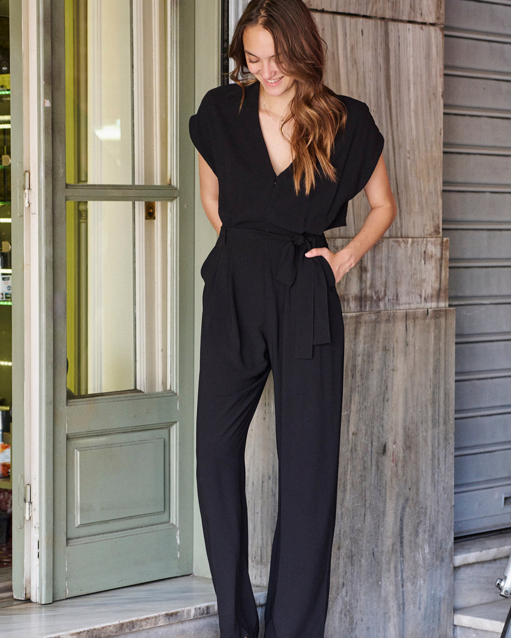 Oum black jumpsuit