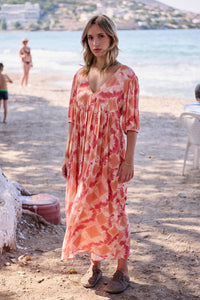 Radma tie and dye print dress
