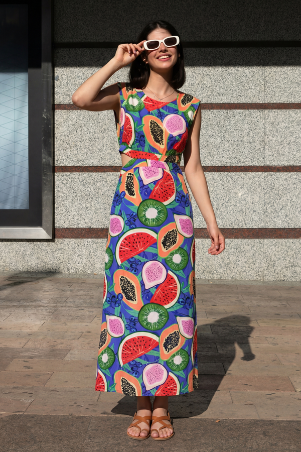Rafaela market print dress