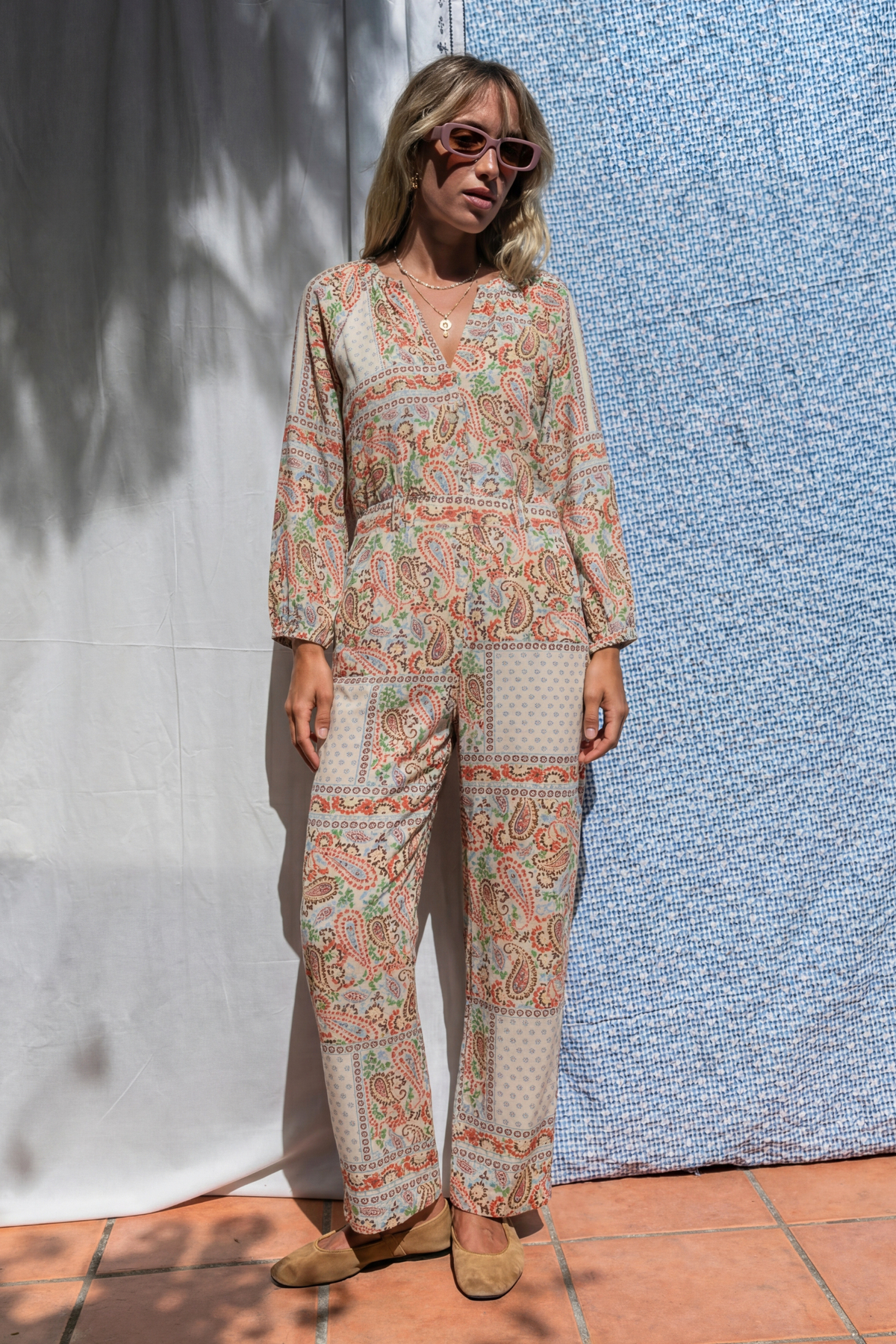 Oumou cachemeere print jumpsuit