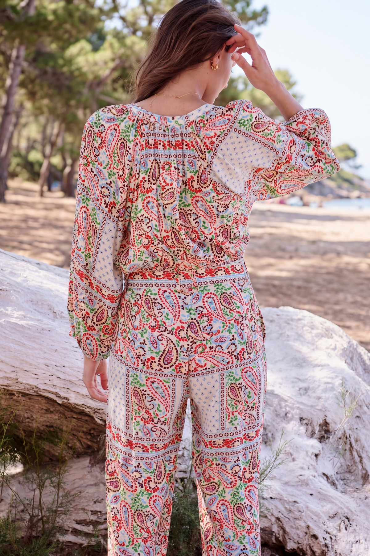 Oumou cachemeere print jumpsuit