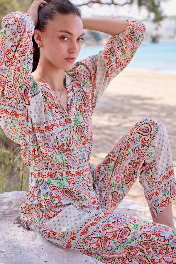 Oumou cachemeere print jumpsuit