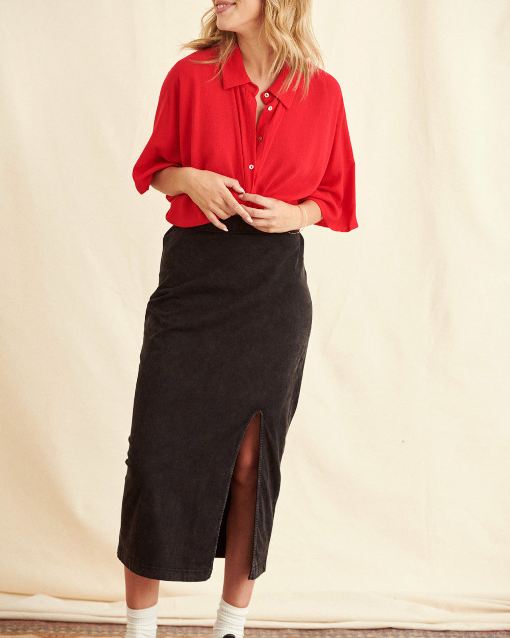 Jupe Jenny tie and dye carbone