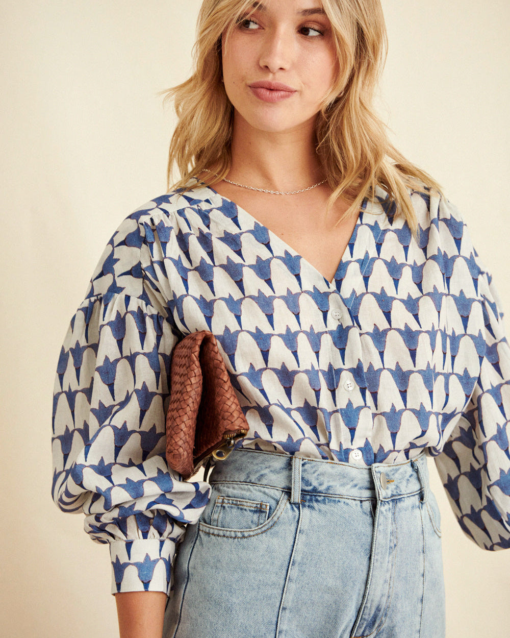 Blouse Baloo • Tulipes Bleues