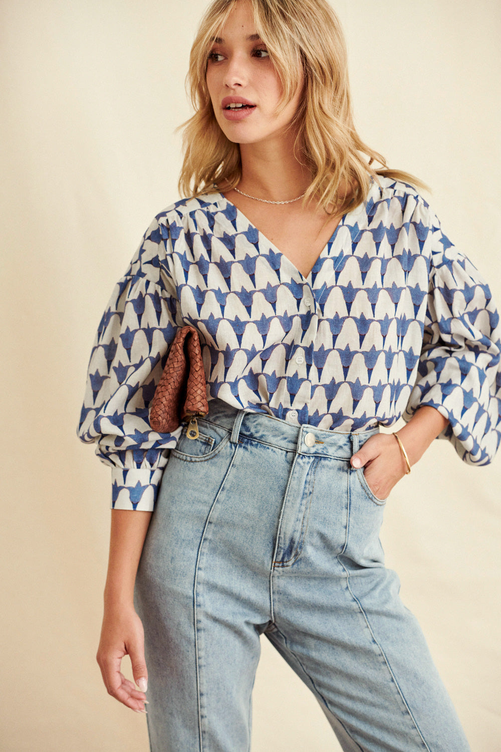 Blouse Baloo • Tulipes Bleues