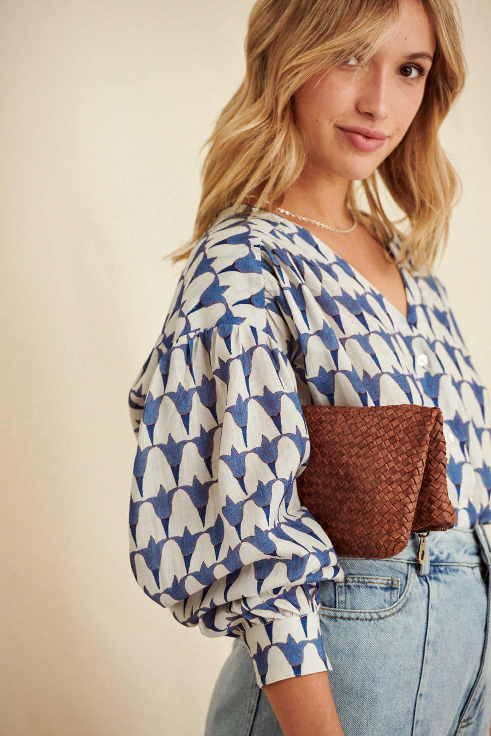 Blouse Baloo • Tulipes Bleues