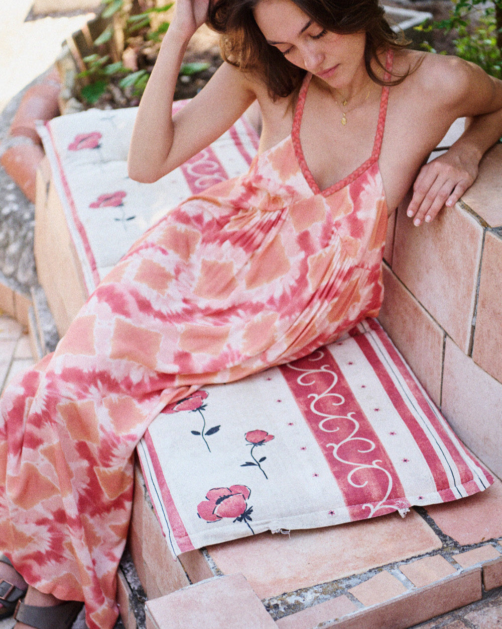 Randa tie and dye print dress