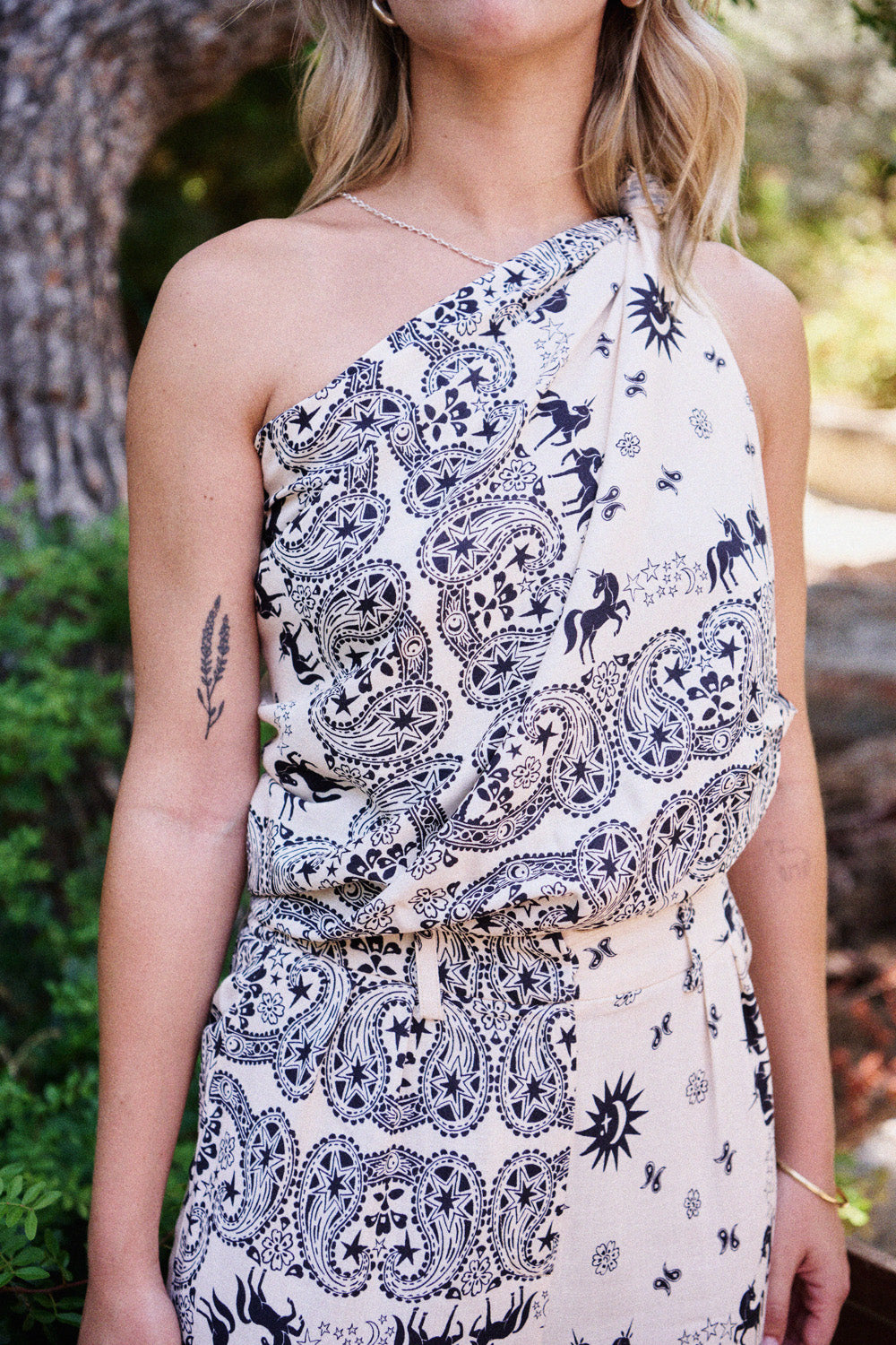 Foulard Akissi bandana écru