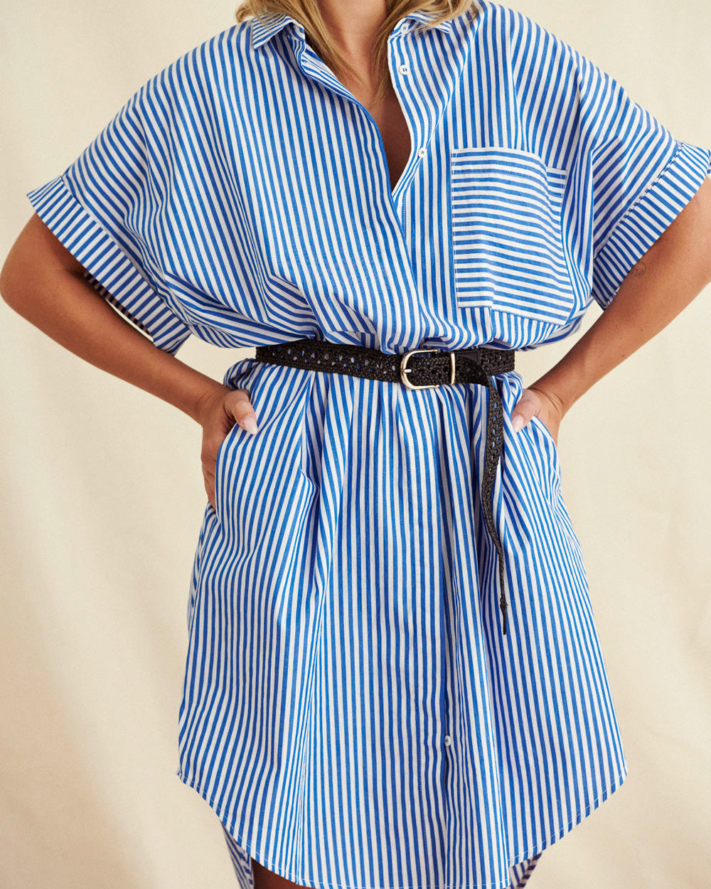 Robe Raima rayures bleues