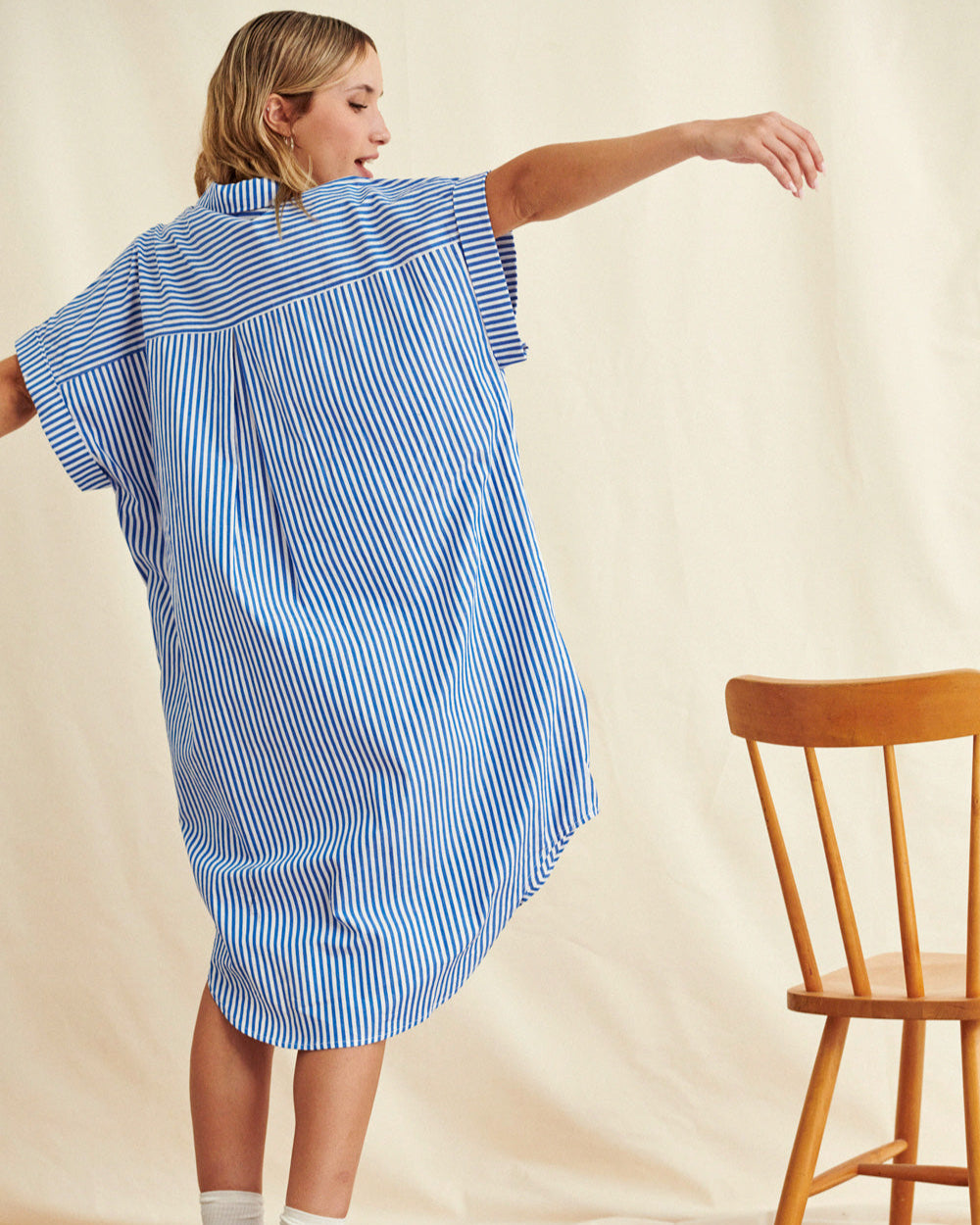 Robe Raima rayures bleues