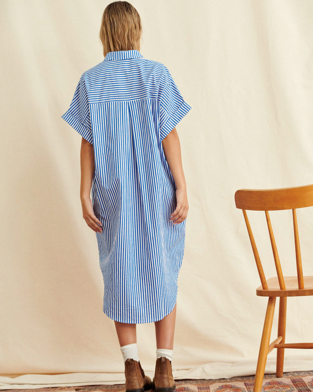 Robe Raima rayures bleues