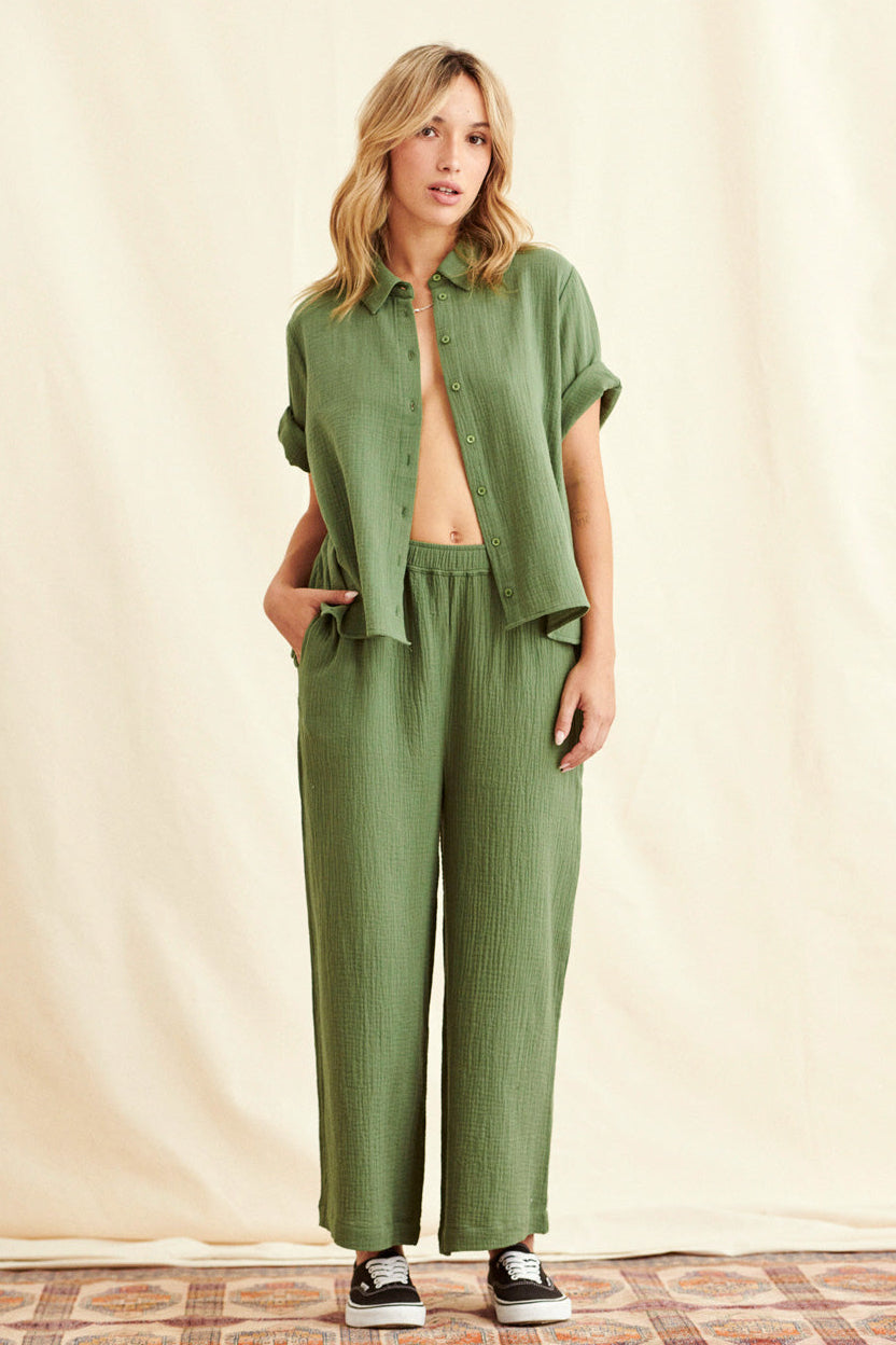 Pantalon Poppi vert
