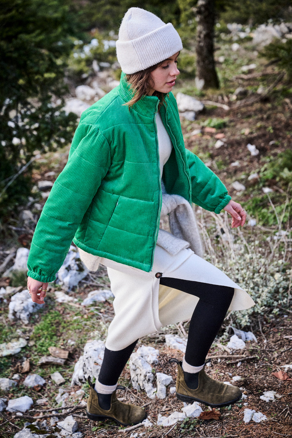 Doudoune Gizele verte