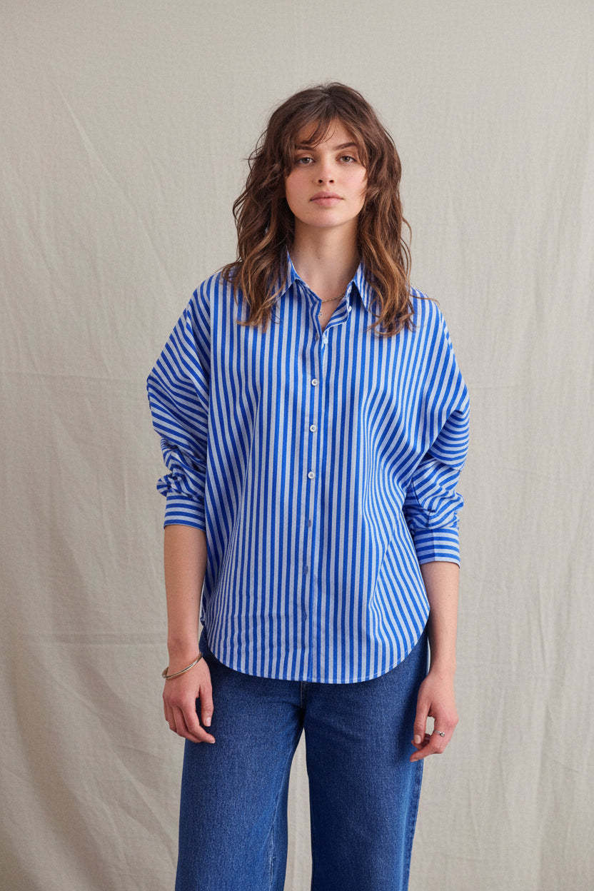 Chemise Contis rayures bleues