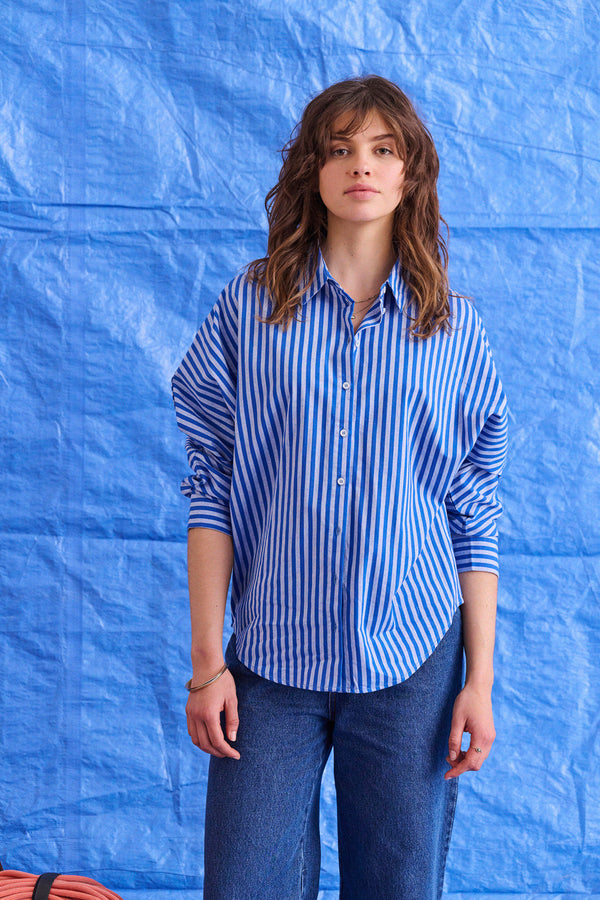 Chemise Contis rayures bleues