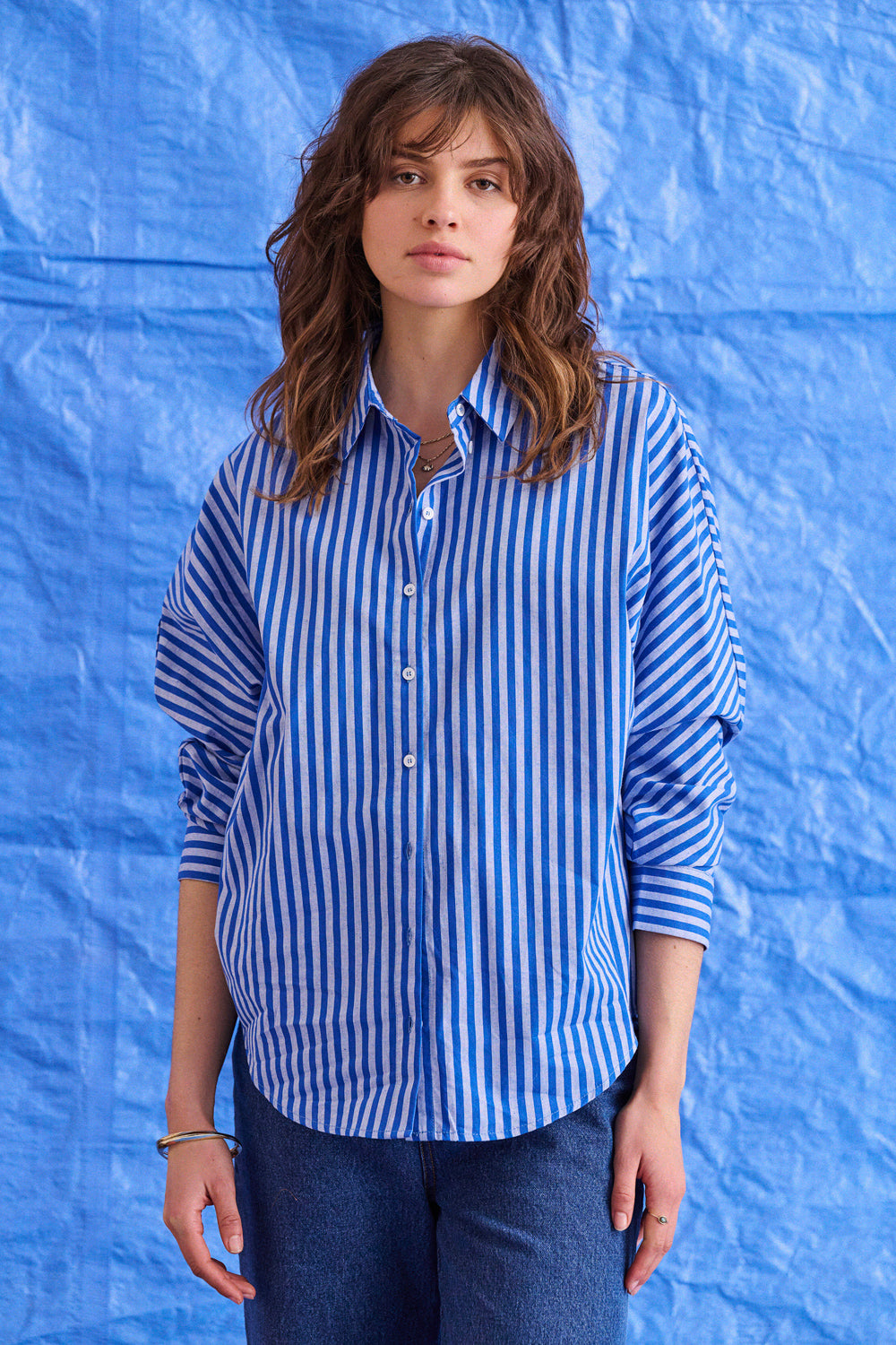Chemise Contis rayures bleues