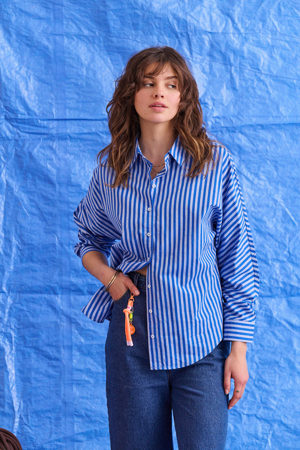 Chemise Contis rayures bleues