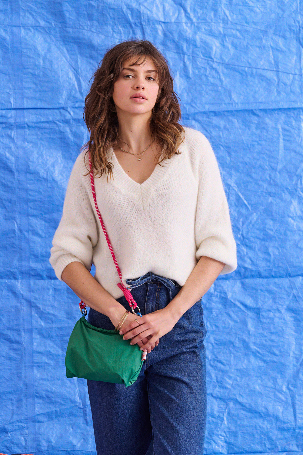 Pull Melodie blanc