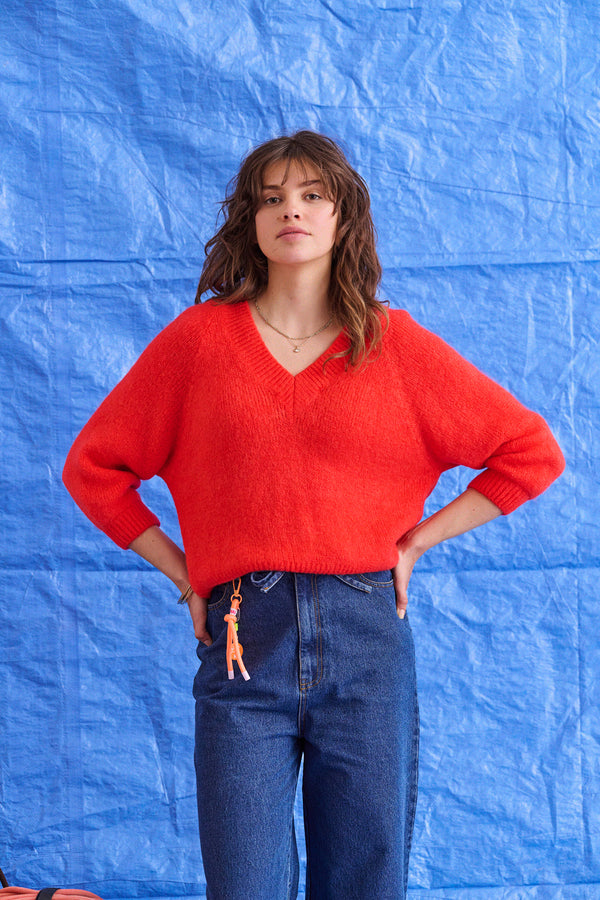 Pull Melodie rouge