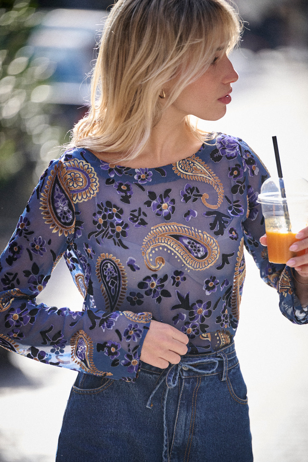 Top Bonita motif Cachemire