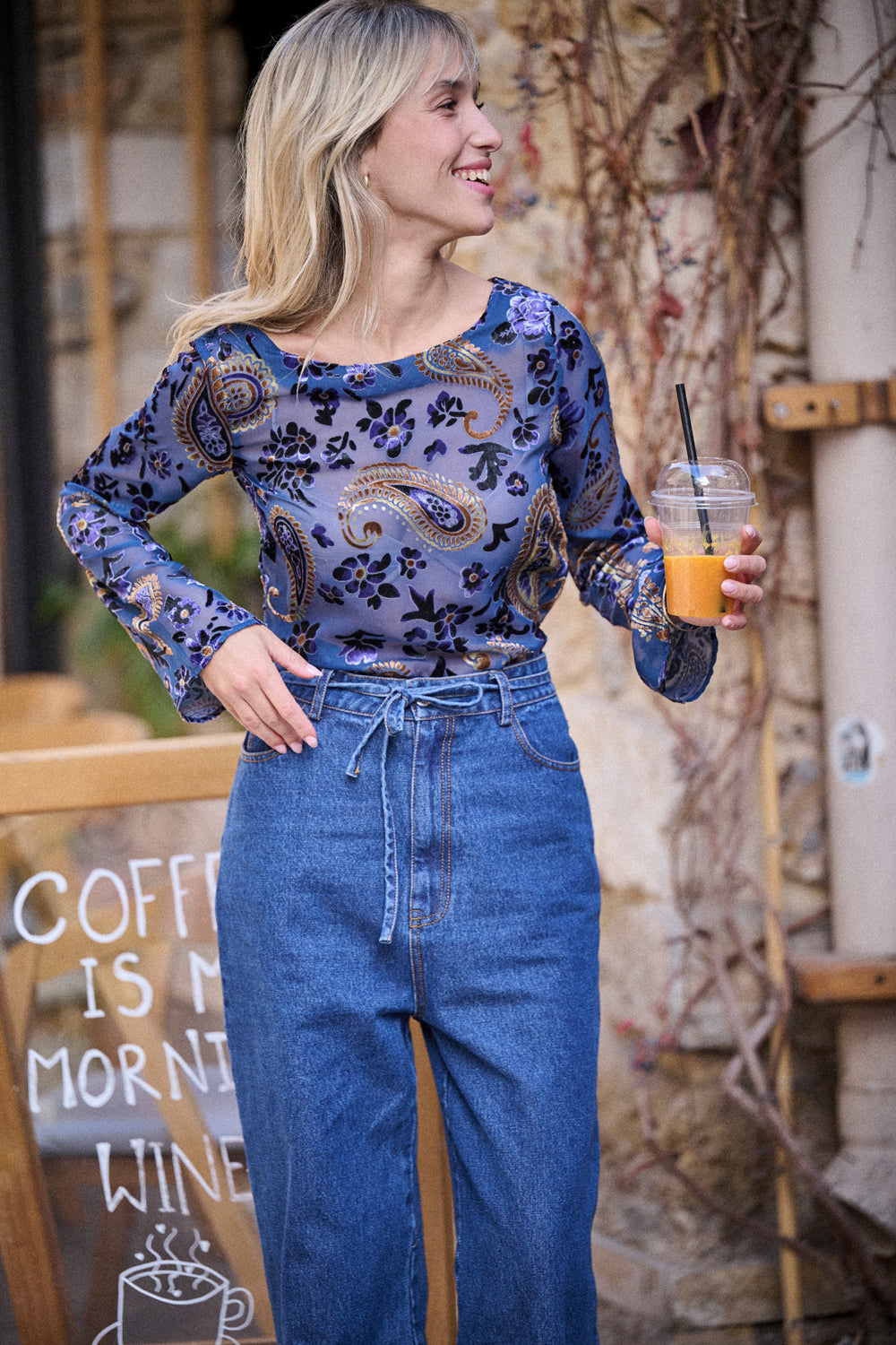 Top Bonita motif Cachemire