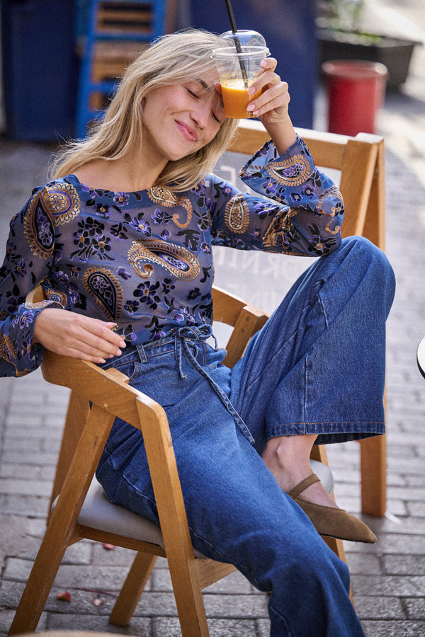 Top Bonita motif Cachemire